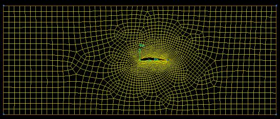 Figure 1 – Assignment one mesh of NACA 4412 aerofoil