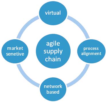 Figure 1: Agile supply chain dimensions adopted from (Christopher, 2000